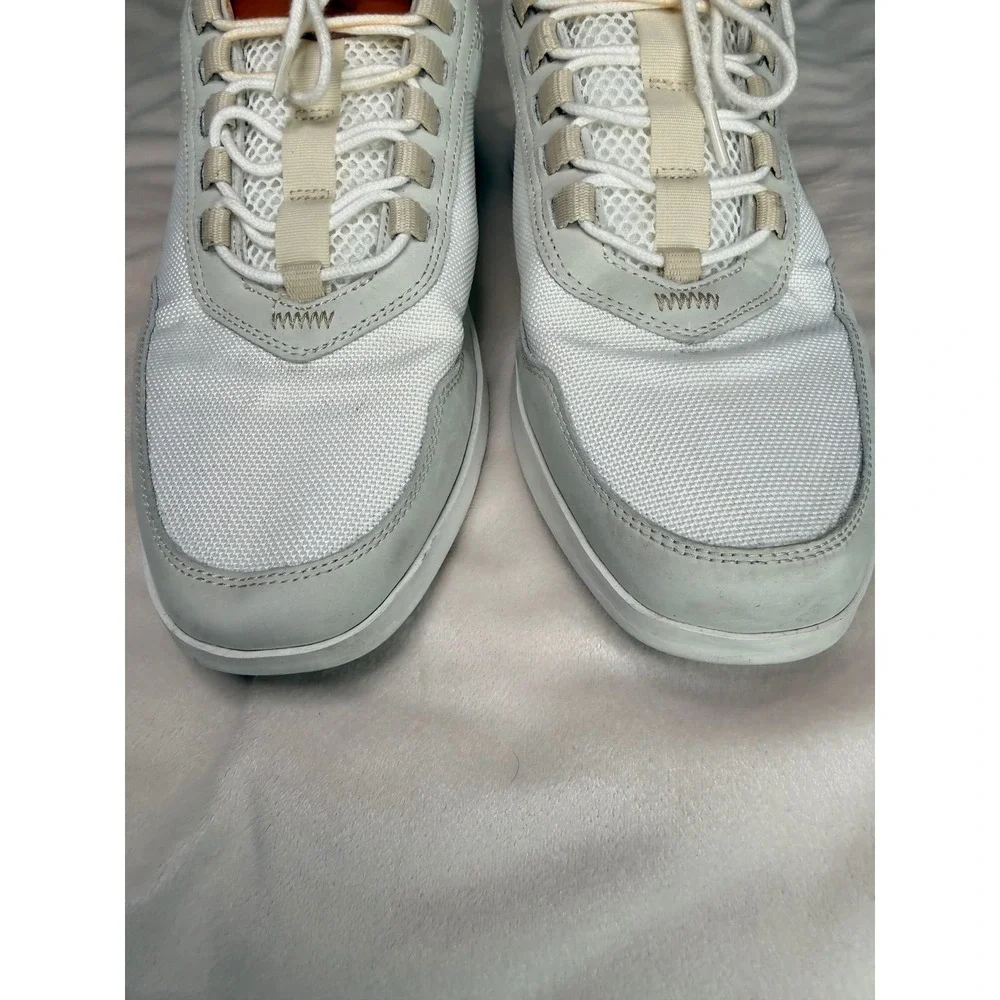 Wolf & Shepherd Crossover Victory Trainer White Tan Leather Mesh Sneakers 11